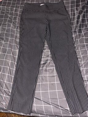 cooper & ella Black and White Houndstooth Chinos